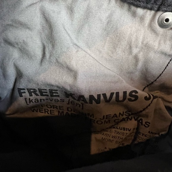 Kuhl Free Kanvus Jean Pants 30 X32 Black Chino Stretch Canvas Patina Dye Hiking - Picture 3 of 13